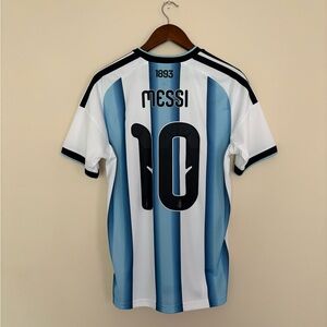 Argentina National Team Authentic Messi Soccer Jersey by Adidas BRAND NEW